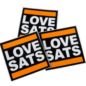 LOVE SATS Sticker