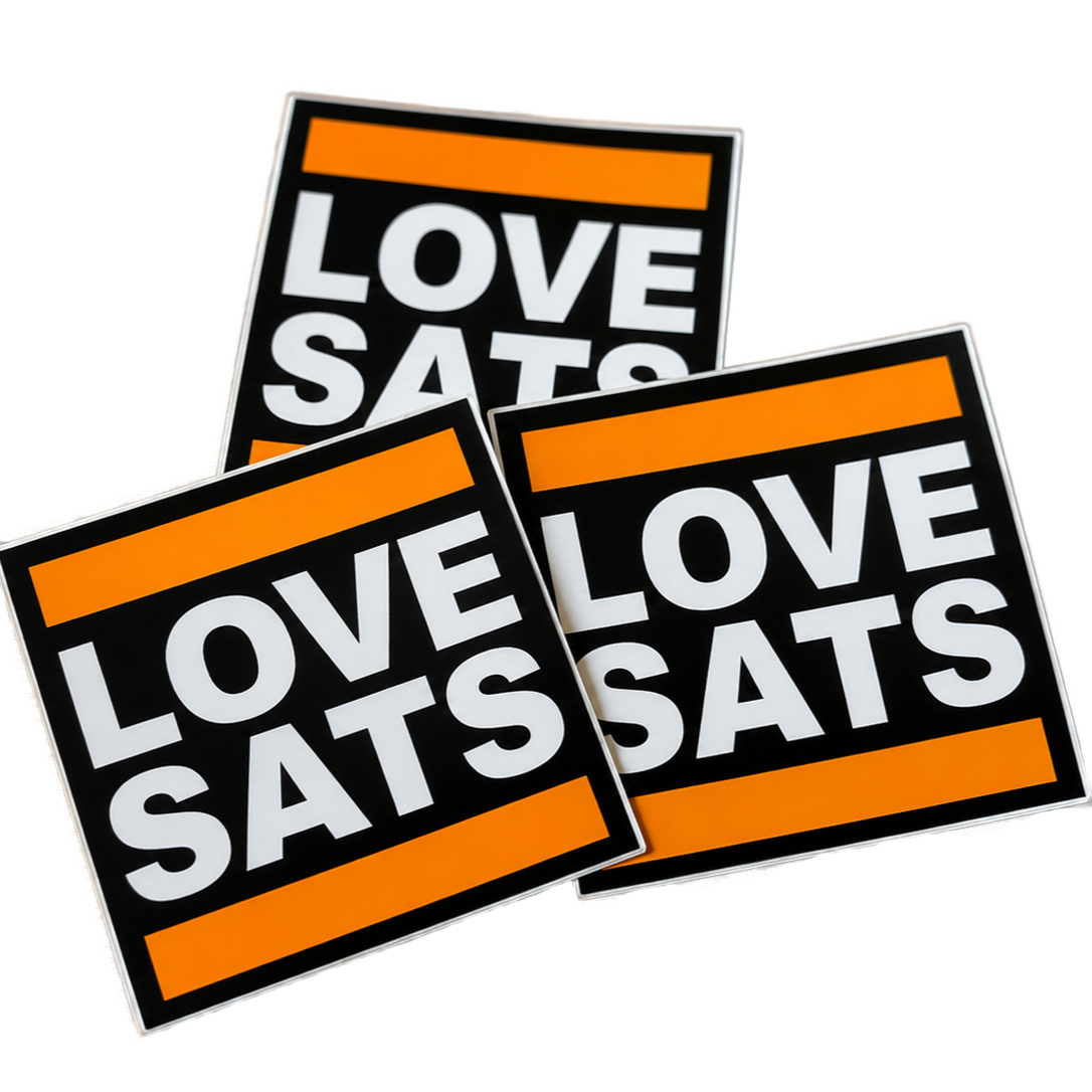 LOVE SATS Sticker