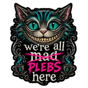 we're all PLEBS here - Sticker
